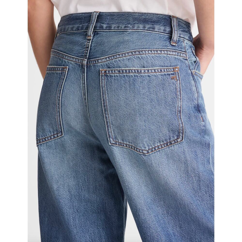Madewell Tall Low Slung Baggy Jeans Airy Denim Pickett Wash Blue US 32T NWT - Picture 5 of 15